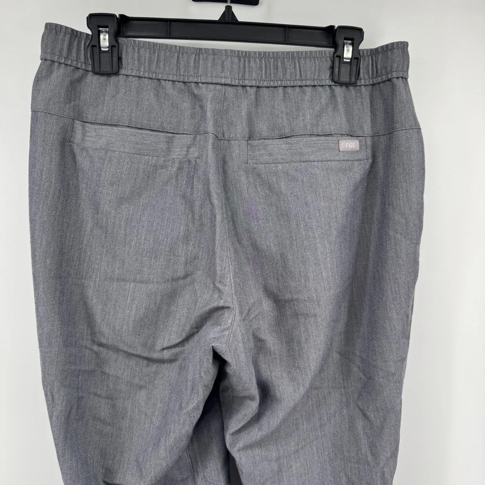 FIGS Zamora Jogger Scrub Pants Men Small Heather Gray MXXSW2004 Green Drawstring